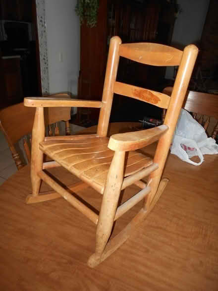 Photo of free Childs Wooden Rocking Chair (Troy) #2