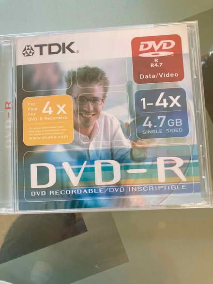 Photo of free DVD-R disc with case, unopened (Tolworth KT6) #1
