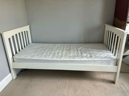 Photo of free Single bed - white (Hayes BR4) #2