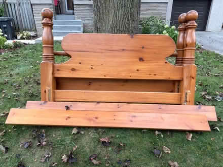 Photo of free Large pine cannonball bed (Browns Line/Lakeshore) #1