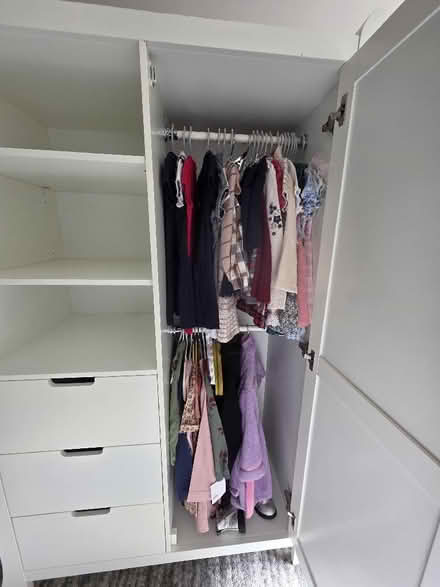 Photo of free Stamford Sleigh Double Wardrobe in White (Crag Bank LA5) #2
