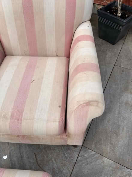 Photo of free Armchair and footstool (Racecourse IP3) #4