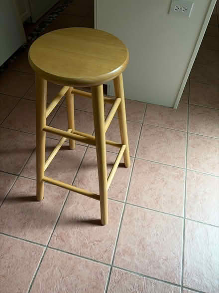 Photo of free Wooden stool (Off Lexington st in Waltham) #1