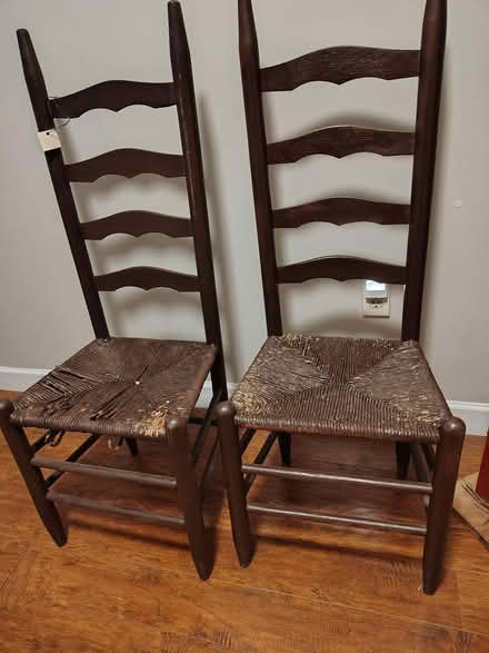 Photo of free Two antique cane chairs (Centerville area of Anderson) #2