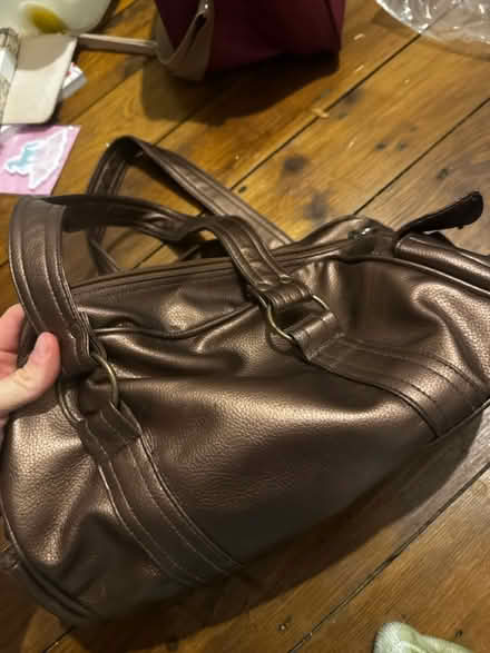 Photo of free Metallic bronze handbag (SK3 Stockport) #3