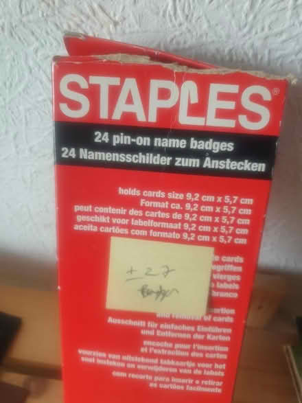 Photo of free pin on name badges (Sandon CM2) #2