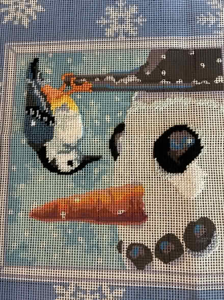 Photo of free Needlepoint Craft Kit Winter Bird (Old Town Bowie) #2