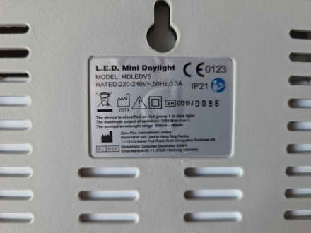 Photo of free LED Lamp Seasonal Affective Disorde (Taunton TA1) #2
