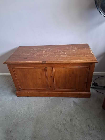 Photo of free brown wooden chest (Bushey, Herts) #1