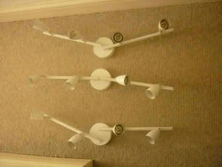 Photo of free 3 x tracked GU10 spotlights (Blagdon BS40) #1