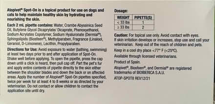 Photo of free Atopivet spot on treatment-95014 (Prospect/Stelling) #2