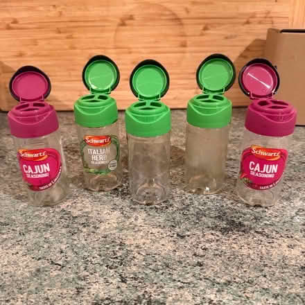 Photo of free 5 Schwartz Spice Jars (Tendring Green CO16) #1