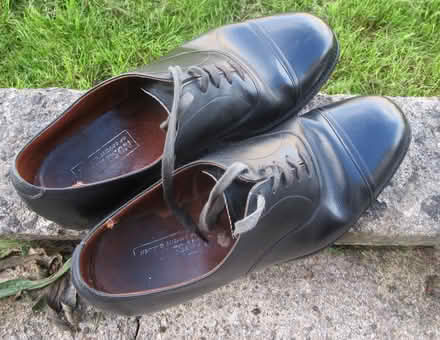 Photo of free Black leather Oxford shoes size 8/42 (Kingsway BA2) #1