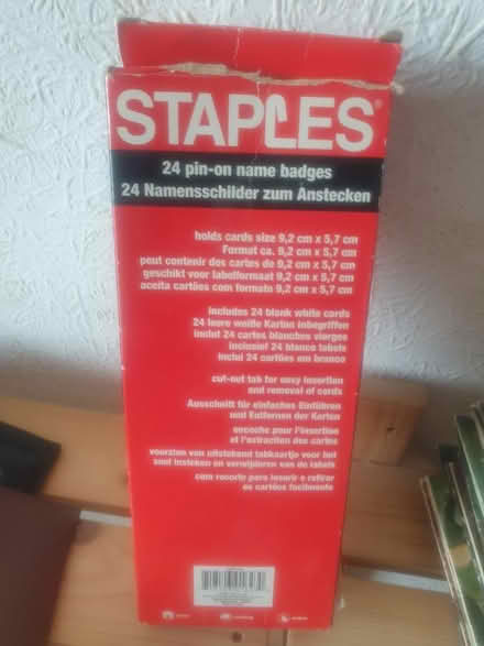 Photo of free pin on name badges (Sandon CM2) #1