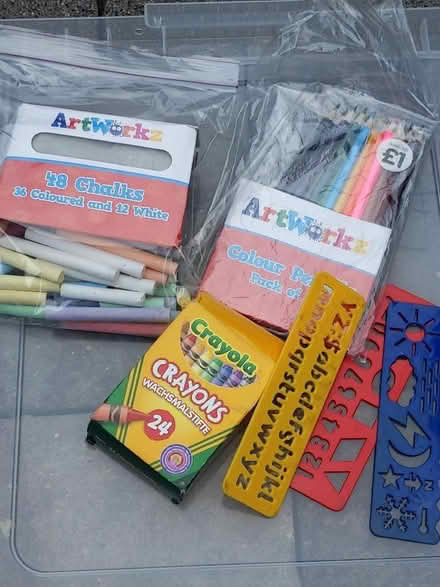 Photo of free Children's chalk, crayons etc (Highters Heath B14) #1
