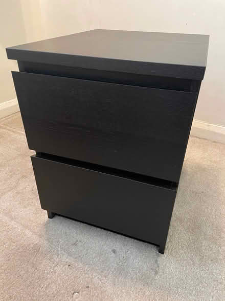 Photo of free Ikea black brown bedside drawers (Little Kingshill HP16) #1