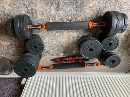 Photo of free Barbell and weights (Copythorne TQ5) #1