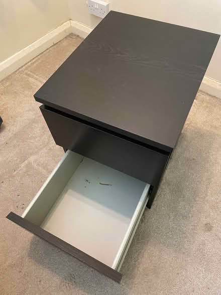 Photo of free Ikea black brown bedside drawers (Little Kingshill HP16) #2