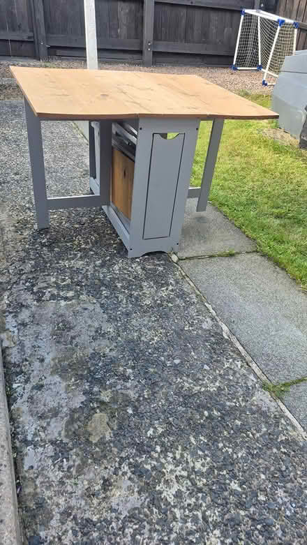 Photo of free Folding table & 3 chairs (Bt13) #2
