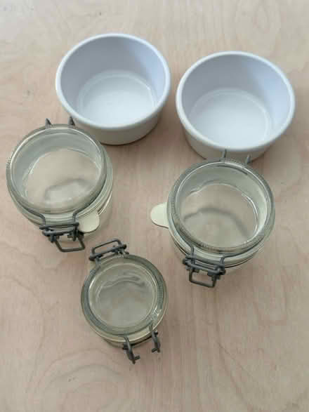Photo of free Glass jars & ceramic ramekins (Peckham SE15) #1