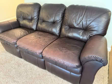 Photo of free Full grain leather recliner (Brookeville) #2