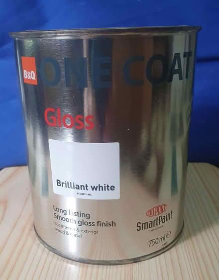 Photo of free Tin of white gloss paint 750ml (Mansewood G43) #2