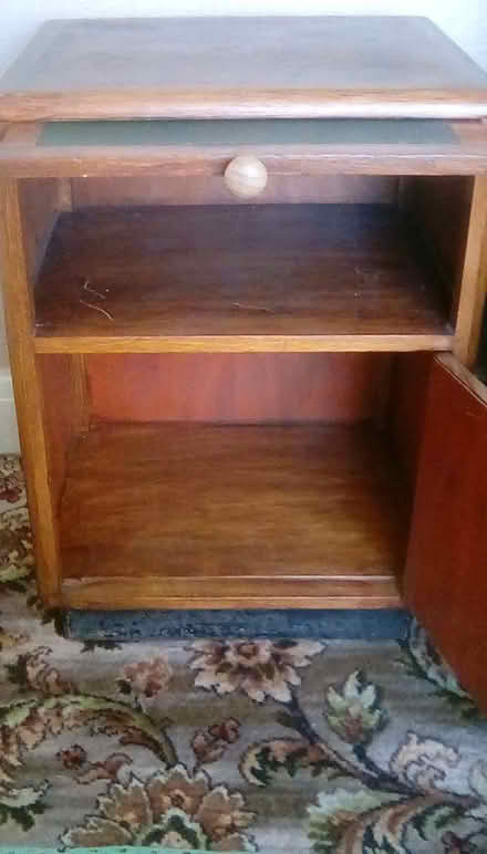 Photo of free Small cupboard with keyboard shelf (Halliwell BL1) #3