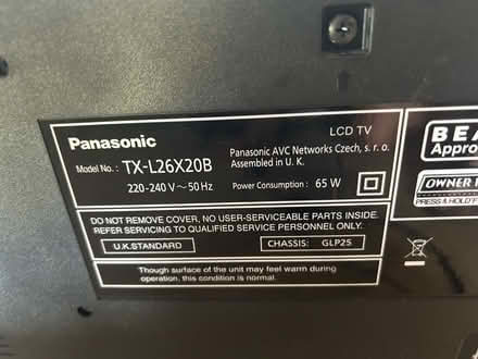 Photo of free Panasonic TV (East Sheen SW14) #2