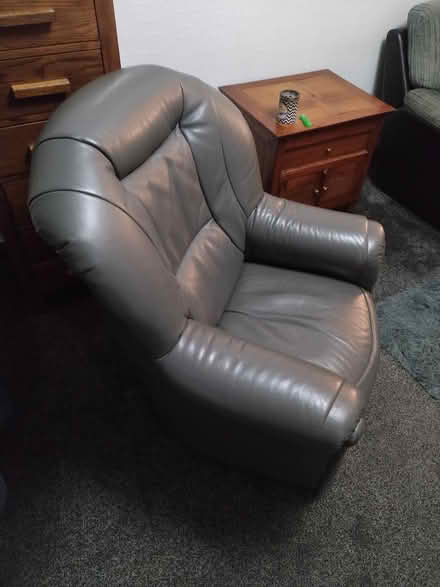Photo of free Grey Leather Chair (Rawtenstall BB4) #3