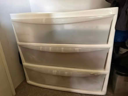 Photo of free Plastic 3 Drawer chest (Highbury N7) #3
