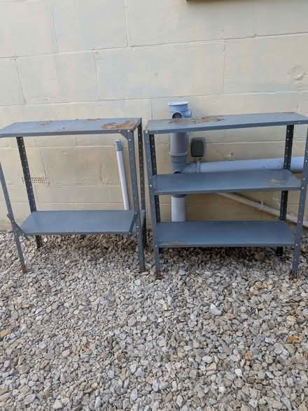 Photo of free Metal shelves (Weston BA1) #1