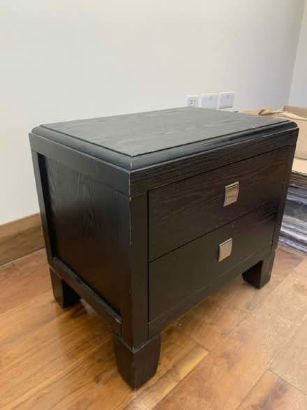 Photo of free Pair of Black wood bedside table (West Finchley station N3) #3