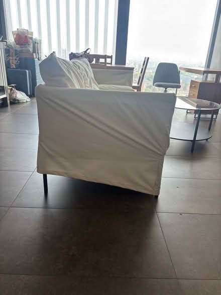 Photo of free 3-seat white sofa (islington EC1V) #3