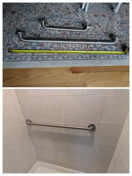 Photo of free Two Grab Bars (W. Hiawatha Trail, Mt Prospect) #1