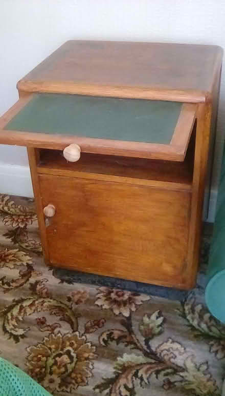 Photo of free Small cupboard with keyboard shelf (Halliwell BL1) #2