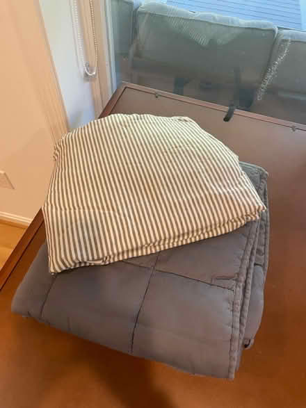 Photo of free Weighted blanket and Duvet (Gtown + Clopper & Richter Farm) #2