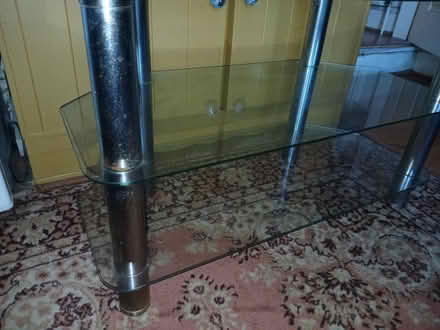 Photo of free Glass TV table (Woodseats S8) #2