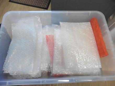Photo of free Plastic Boxes & Bubble Wrap Pieces. (Bedford Centre MK40) #2