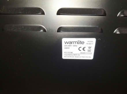 Photo of free Wl46015 warmlite electric fire (Outwell PE14) #1