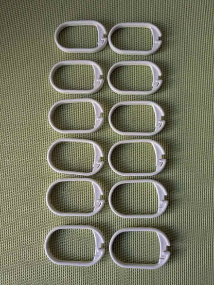 Photo of free White Shower Curtain and Clips (Beulah Hill SE19) #2