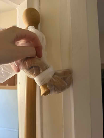 Photo of free Wood curtain pole (SW17 9dq) #3
