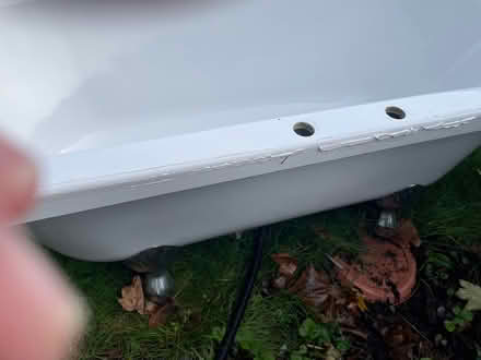 Photo of free Bathtub with chrome feet size: 66” x 29.5 “ (Cowley Hill WA10) #2