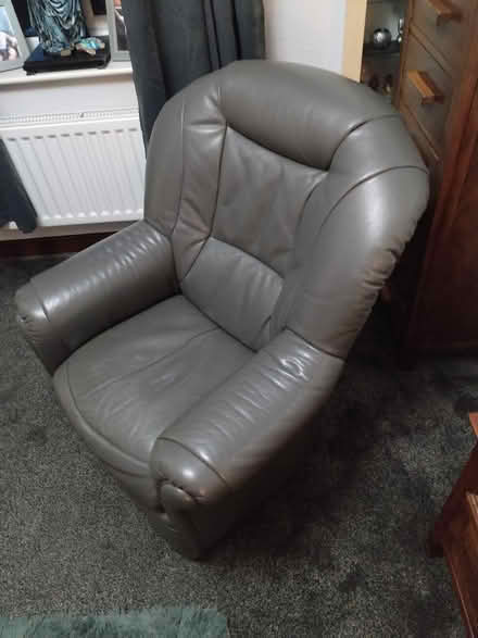 Photo of free Grey Leather Chair (Rawtenstall BB4) #2