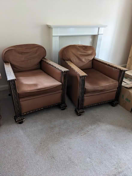 Photo of free Deep, comfy armchairs, matching (Bicton Heath SY3) #1