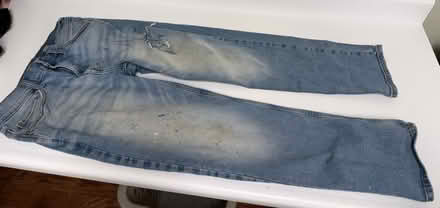 Photo of free Worn clean jeans, 32” w x 30” long (Valencia Avenue, Sunnyvale) #2