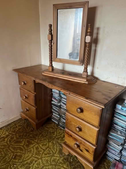 Photo of free Pine dressing table and mirror (Botley OX2) #3
