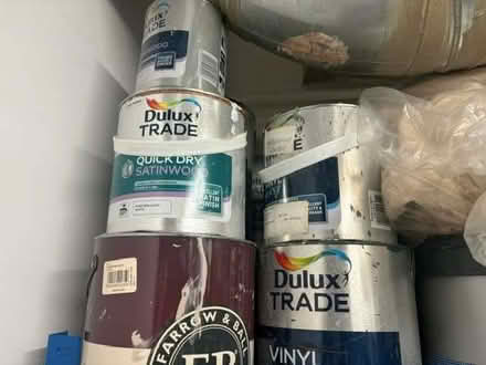 Photo of free Painter Cloths & tins of Paint (Covent Garden WC2B) #1