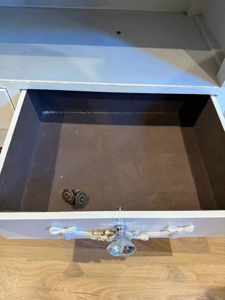 Photo of free White tv unit / cabinet (Caterham on the Hill CR3) #3