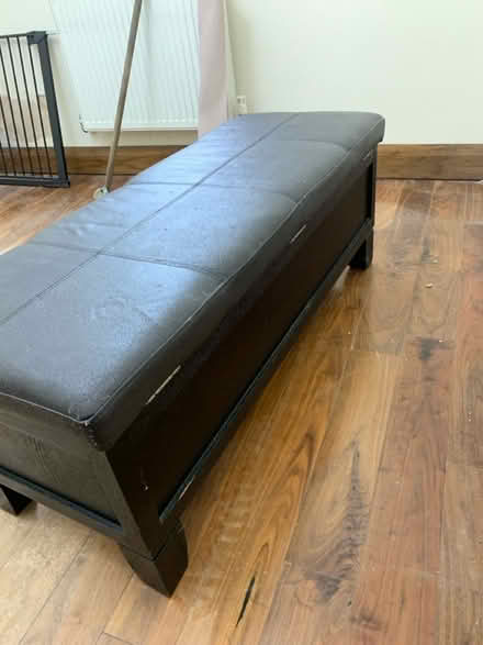 Photo of free Faux Leather Ottoman Storage Bench (West Finchley station N3) #3