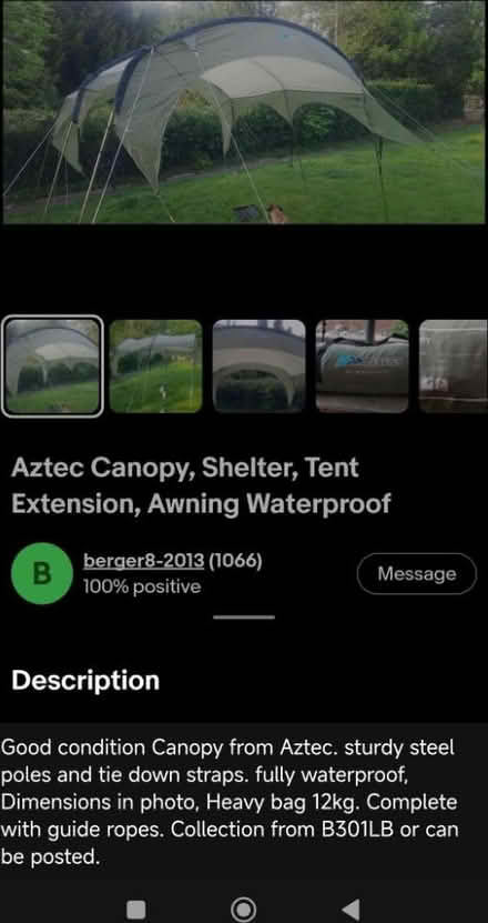 Photo of free Waterproof shelter (B30 Bournville) #1